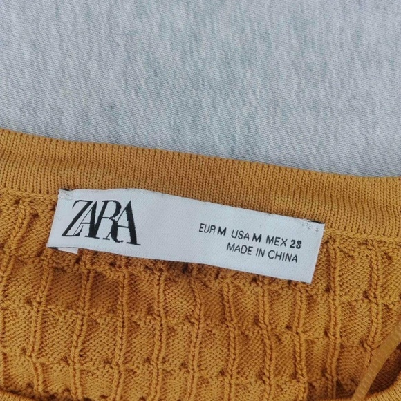 zara mustard sweater size M - Picture 5 of 7